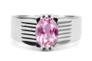 Ring Vintage craft Amethyst Sterling silver 925 vrc007s